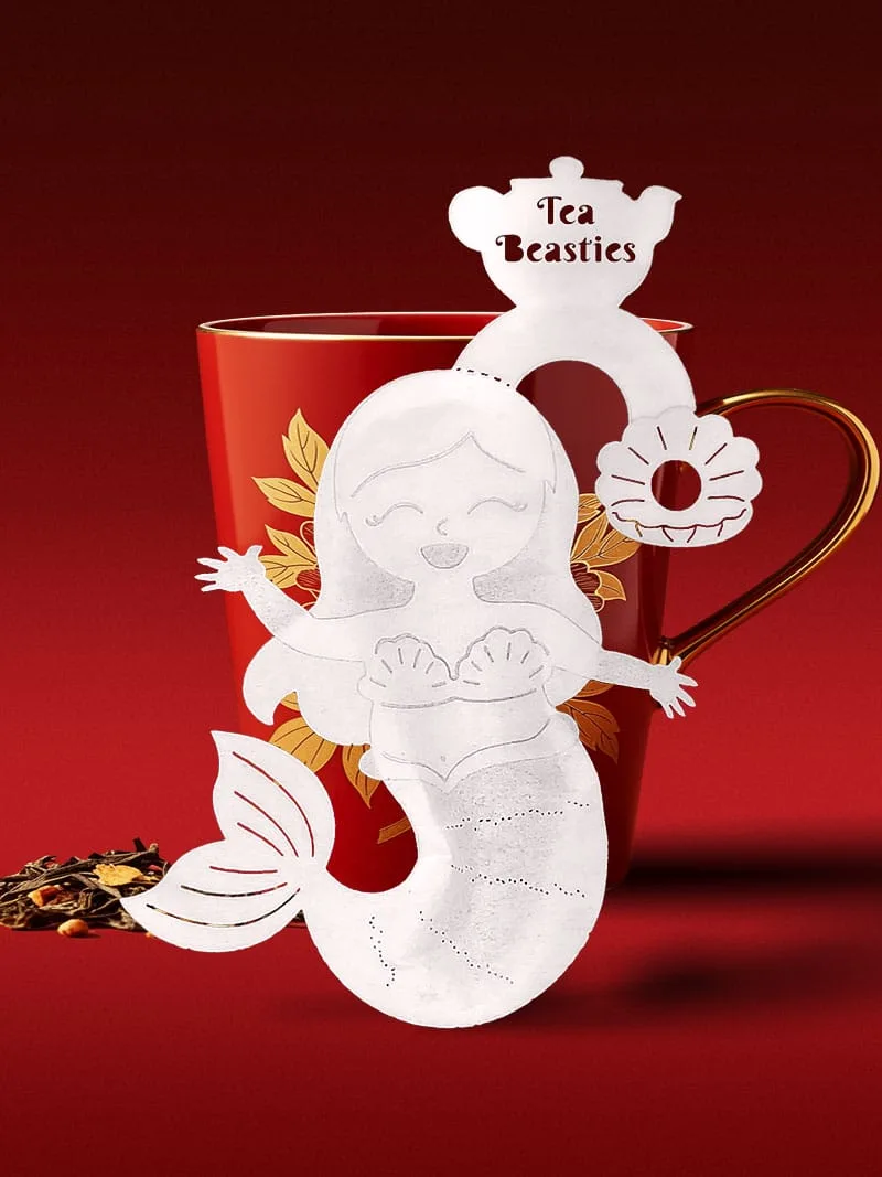 Mermaid Shaped Handmade Custom Tea Bag