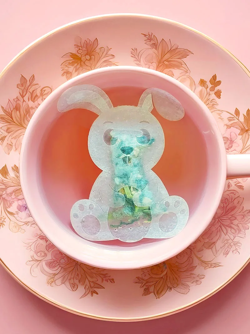 Alternative view of Easter Bunny Shaped Handmade Custom Tea Bag