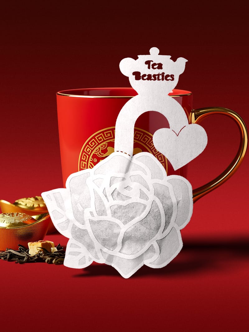 Rose Flower Shaped Handmade Custom Tea Bag