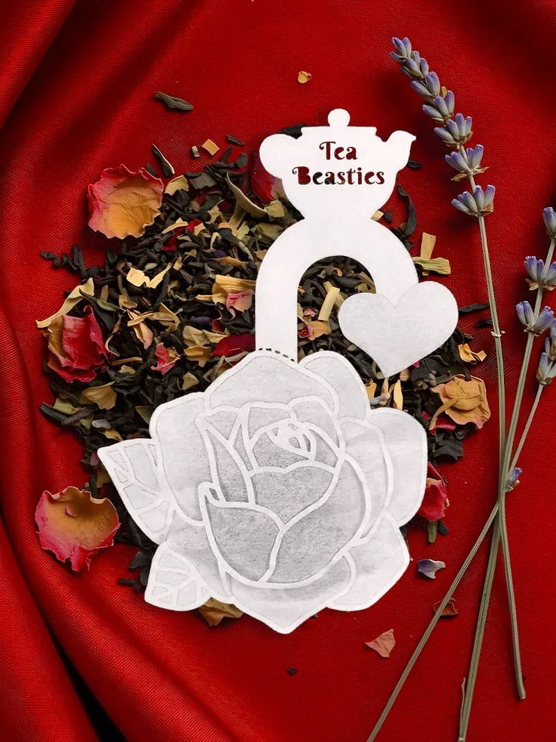 Rose Flower Shaped Handmade Custom Tea Bag - Image 3