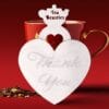 Thank You Heart Shaped Handmade Custom Tea Bag