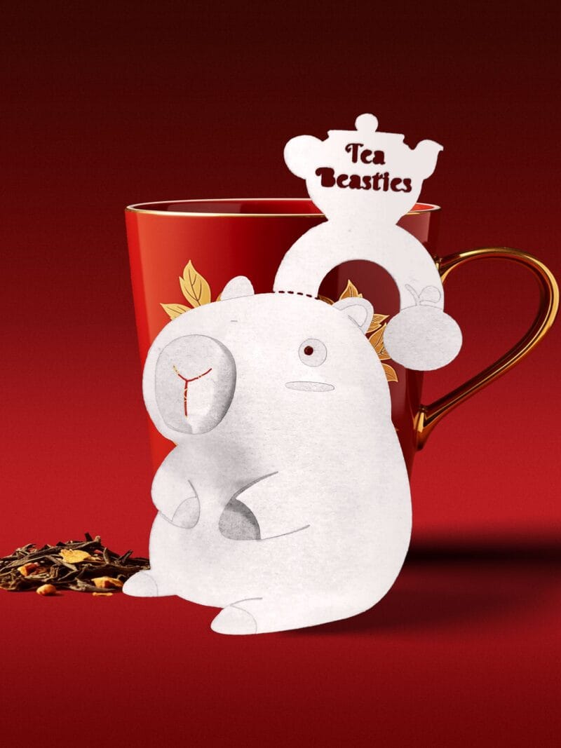 Capybara Shaped Handmade Custom Tea Bag