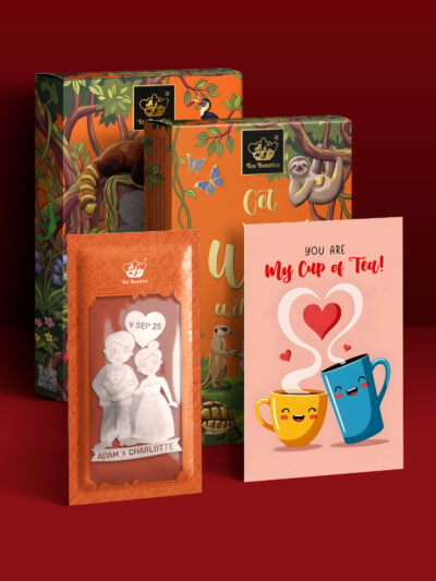 Couple Wedding Favour Handmade Custom Tea Bag - Image 3