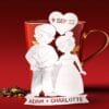 Couple Wedding Favor Handmade Custom Tea Bag