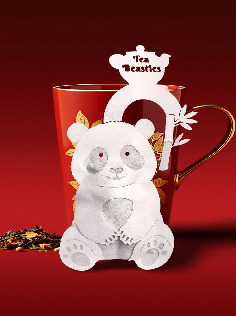Panda Shaped Handmade Tea Bag