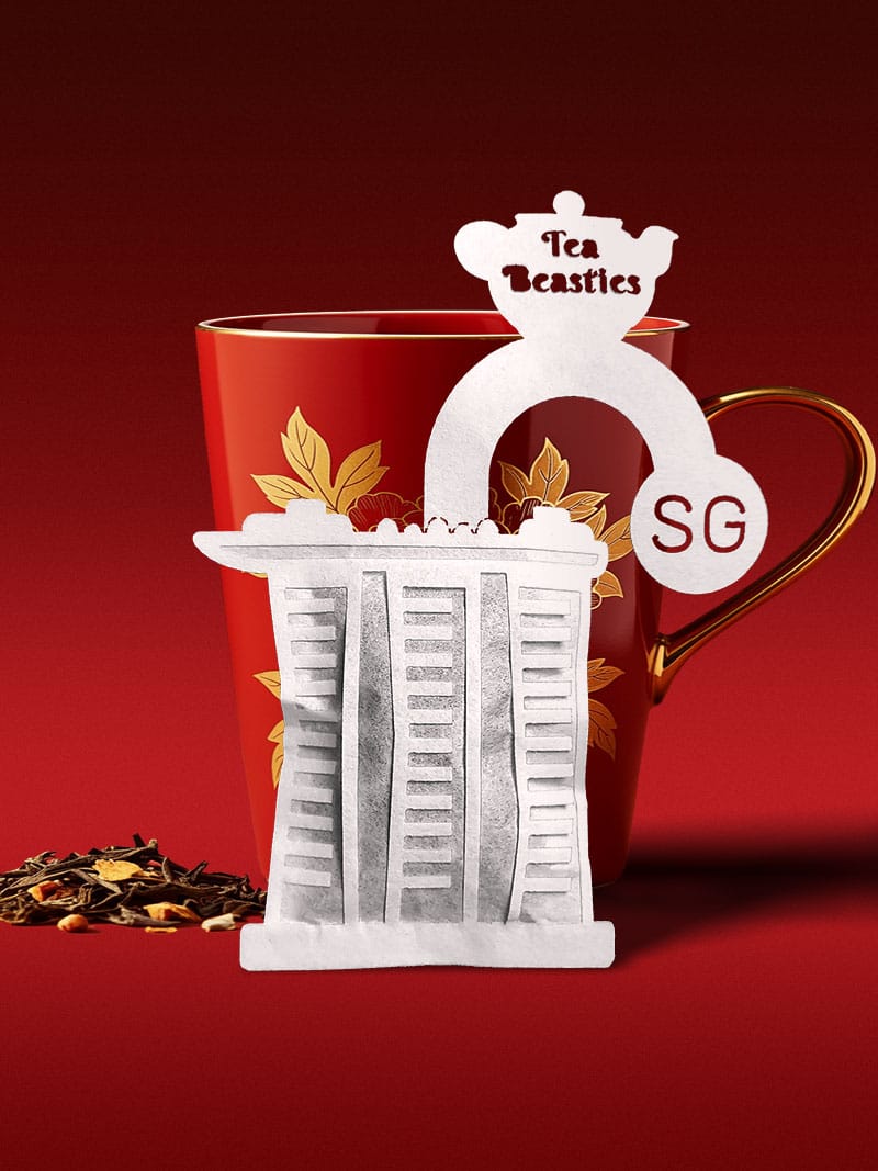 Singapore Marina Bay Sands Shaped Handmade Tea Bag