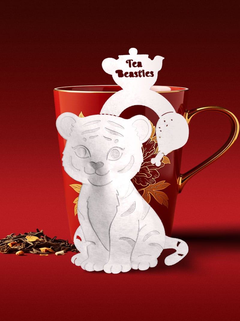 Tiger Shaped Handmade Tea Bag