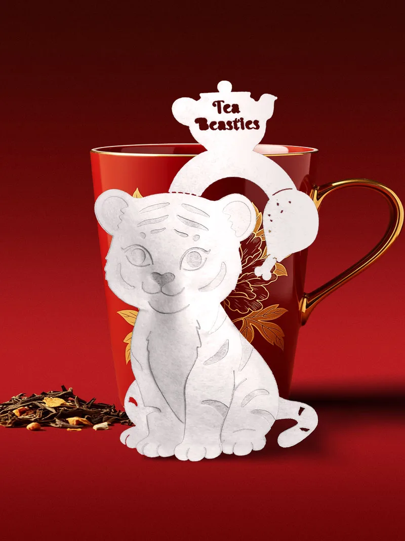 Tiger Shaped Handmade Tea Bag