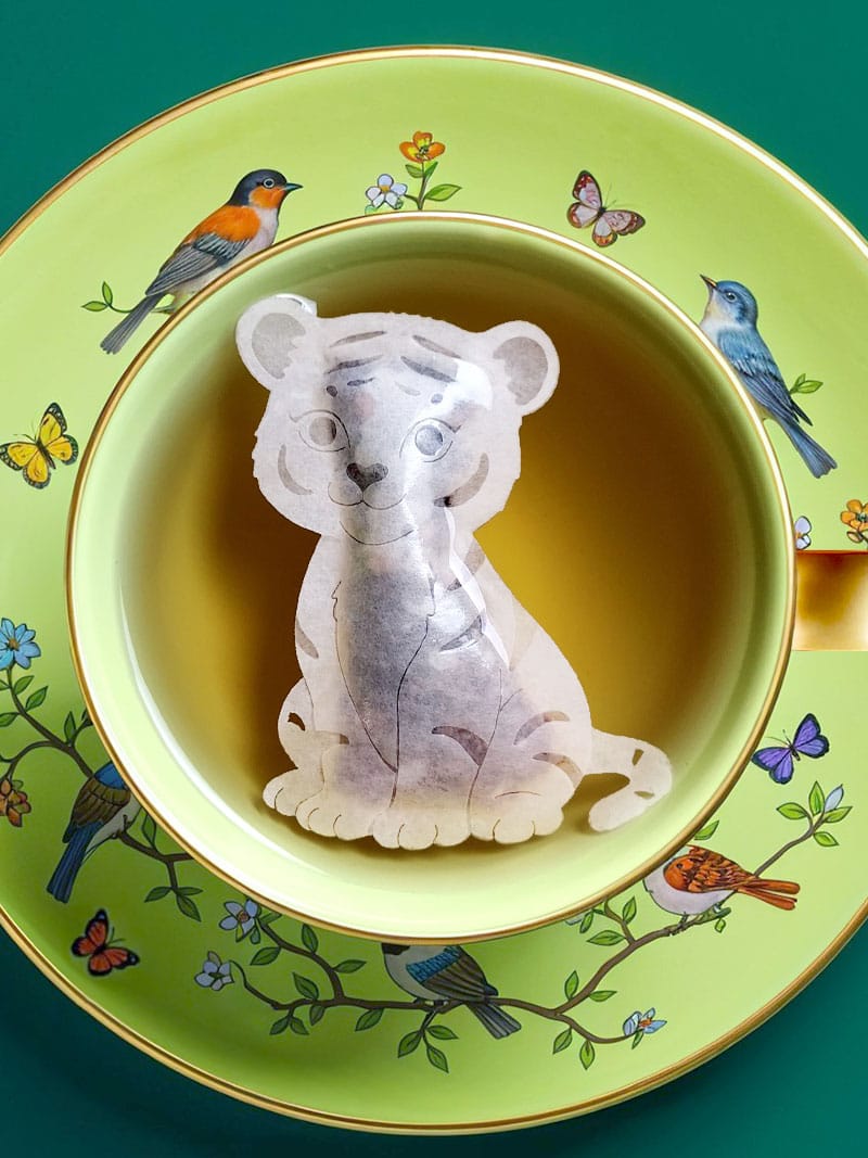 Alternative view of Tiger Shaped Handmade Tea Bag