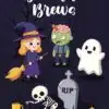 Boos And Brews Halloween Card