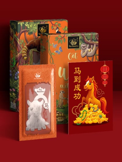 Chinese New Year Horse Sign 马年 Handmade Custom Tea Bag - Image 3