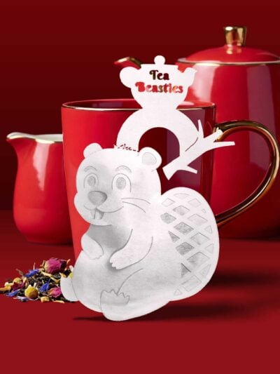 Alternative view of Beaver Shaped Handmade Custom Tea Bag