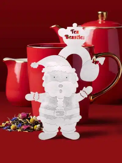Alternative view of Christmas Santa Claus Shaped Handmade Custom Tea Bag