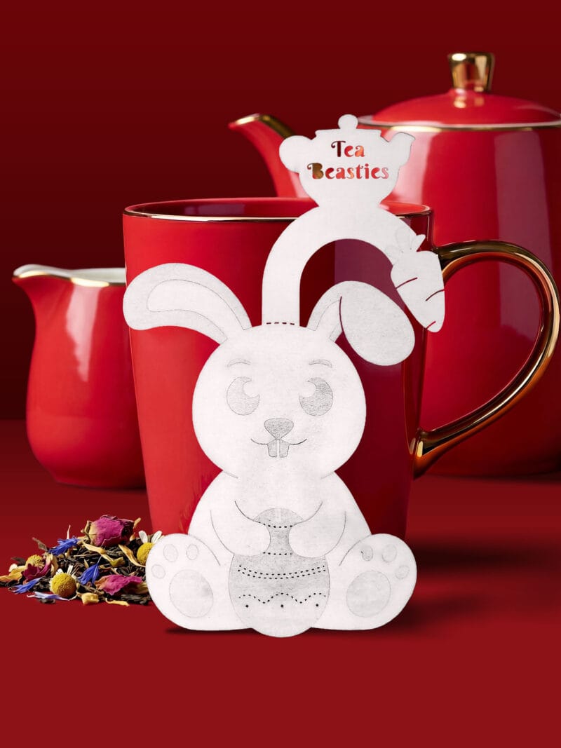 Alternative view of Easter Bunny Shaped Handmade Custom Tea Bag