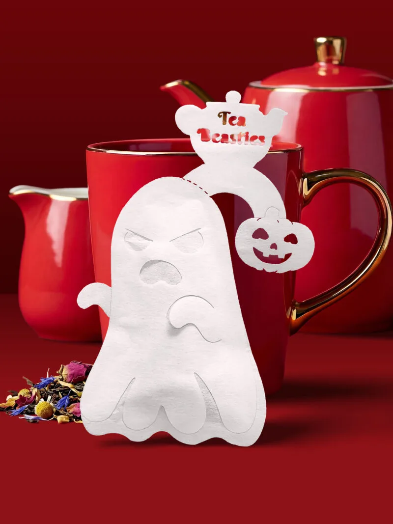 Alternative view of Halloween Ghost Shaped Handmade Custom Tea Bag