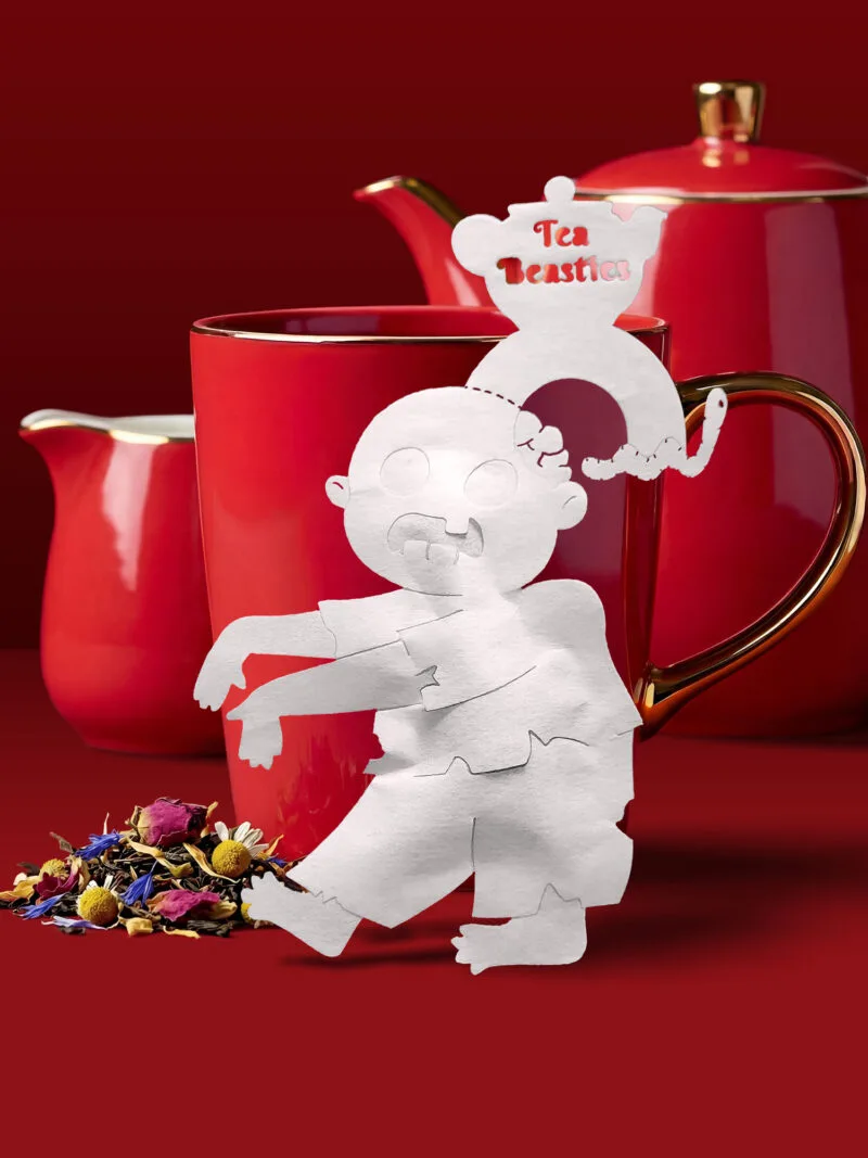 Alternative view of Halloween Zombie Shaped Handmade Custom Tea Bag