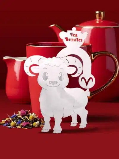 Alternative view of Horoscope Aries Zodiac Handmade Custom Tea Bag