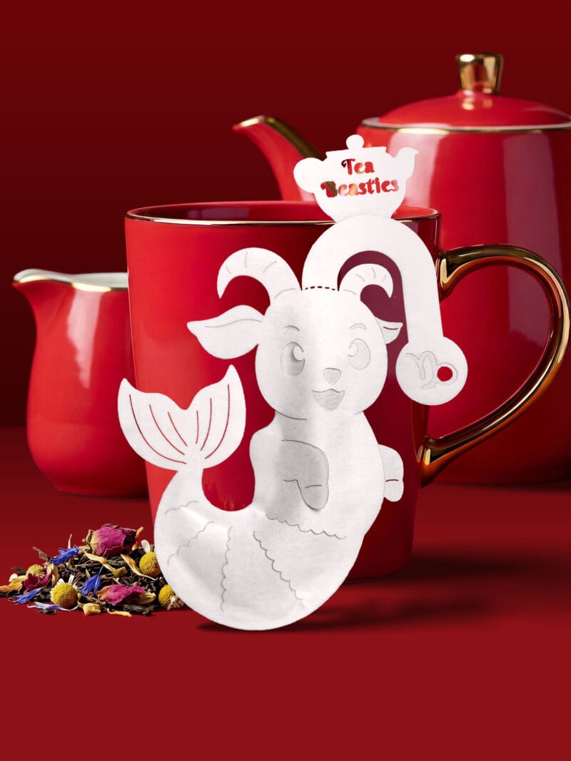 Alternative view of Horoscope Capricorn Zodiac Handmade Custom Tea Bag