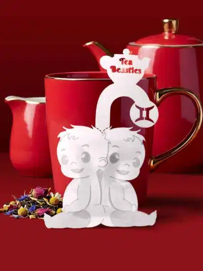 Alternative view of Horoscope Gemini Zodiac Handmade Custom Tea Bag