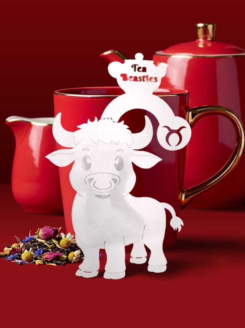 Alternative view of Horoscope Taurus Zodiac Handmade Custom Tea Bag
