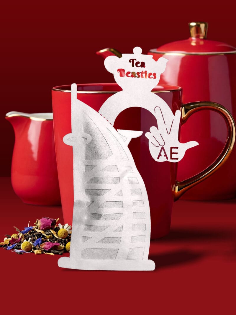 Alternative view of UAE Dubai Burj Al Arab Shaped Handmade Tea Bag