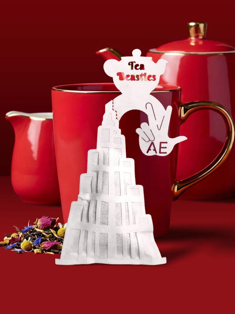 Alternative view of UAE Dubai Burj Khalifa Shaped Handmade Tea Bag