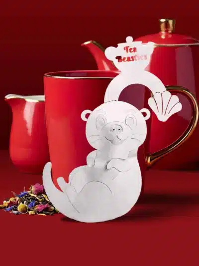 Alternative view of Otter Shaped Handmade Custom Tea Bag