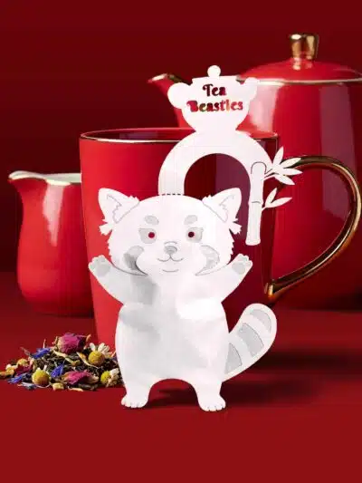 Alternative view of Red Panda Shaped Handmade Tea Bag