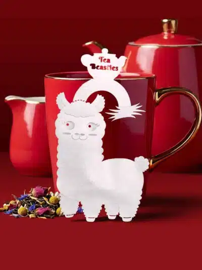 Alternative view of Alpaca Llama Shaped Handmade Custom Tea Bag
