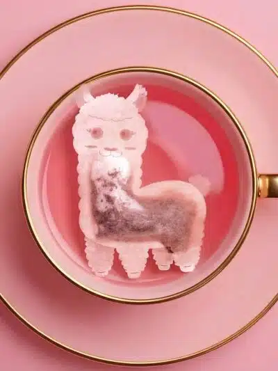 Alpaca Llama Shaped Handmade Custom Tea Bag