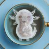 Axolotl Shaped Handmade Custom Tea Bag