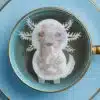 Axolotl Shaped Handmade Custom Tea Bag