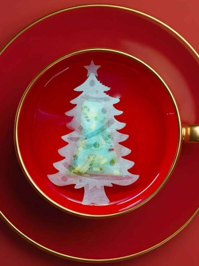 Christmas Tree Shaped Handmade Custom Tea Bag