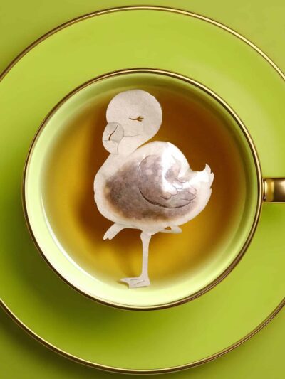 Flamingo Shaped Handmade Tea Bag