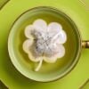 Lucky Four Leaf Clover Good Luck Handmade Custom Tea Bag