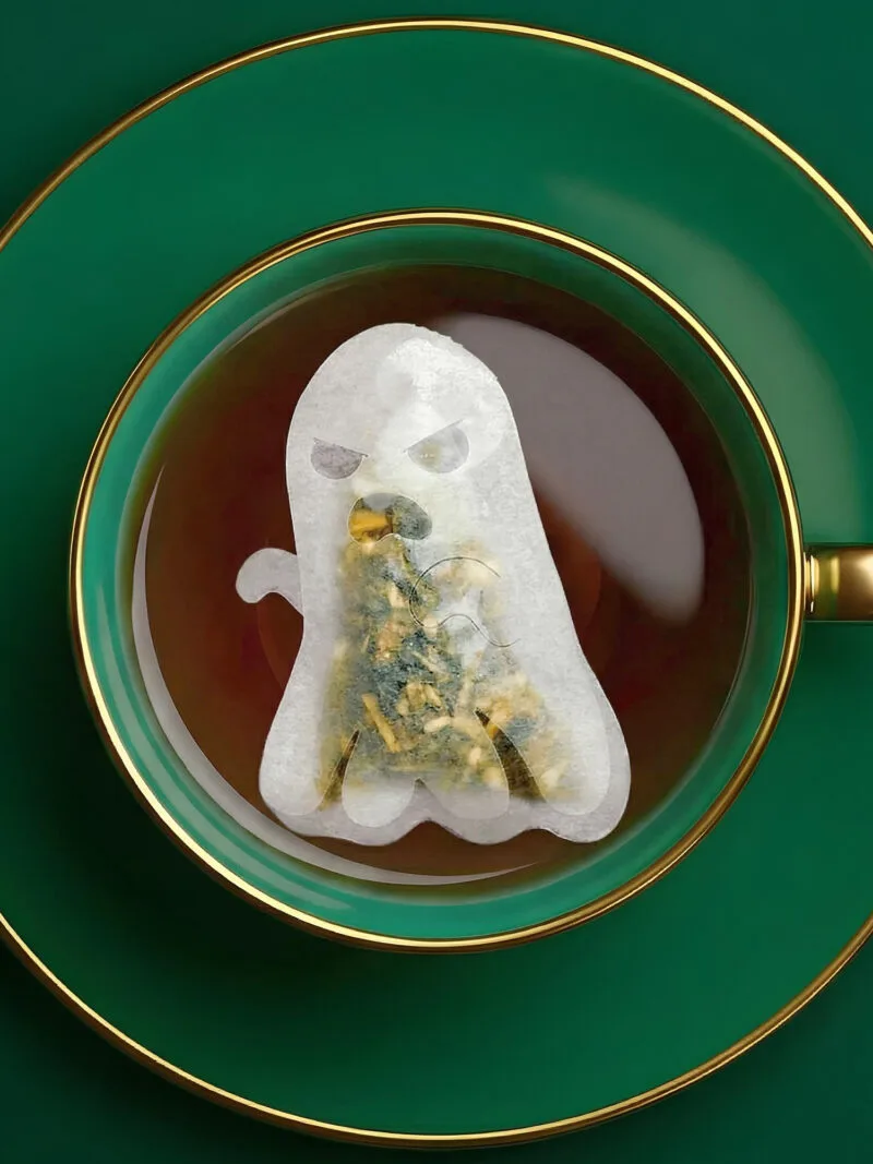 Halloween Ghost Shaped Handmade Custom Tea Bag