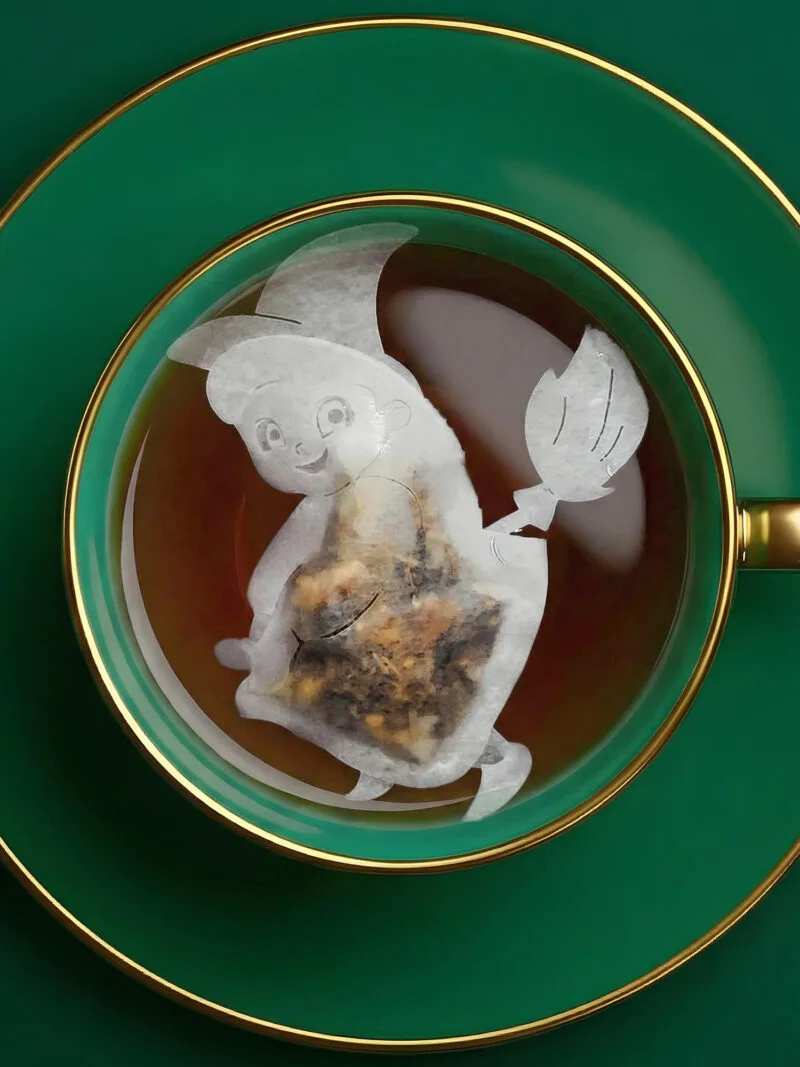Halloween Witch Shaped Handmade Custom Tea Bag