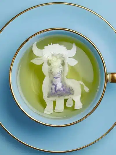 Horoscope Taurus Zodiac Handmade Custom Tea Bag
