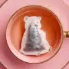 Mama Bear With Cub Handmade Custom Tea Bag
