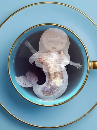 Mermaid Shaped Handmade Custom Tea Bag