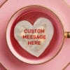 Custom Message Heart Shaped Personalized Handmade Tea Bag