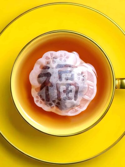 Mid Autumn Mooncake Shaped Handmade Tea Bag