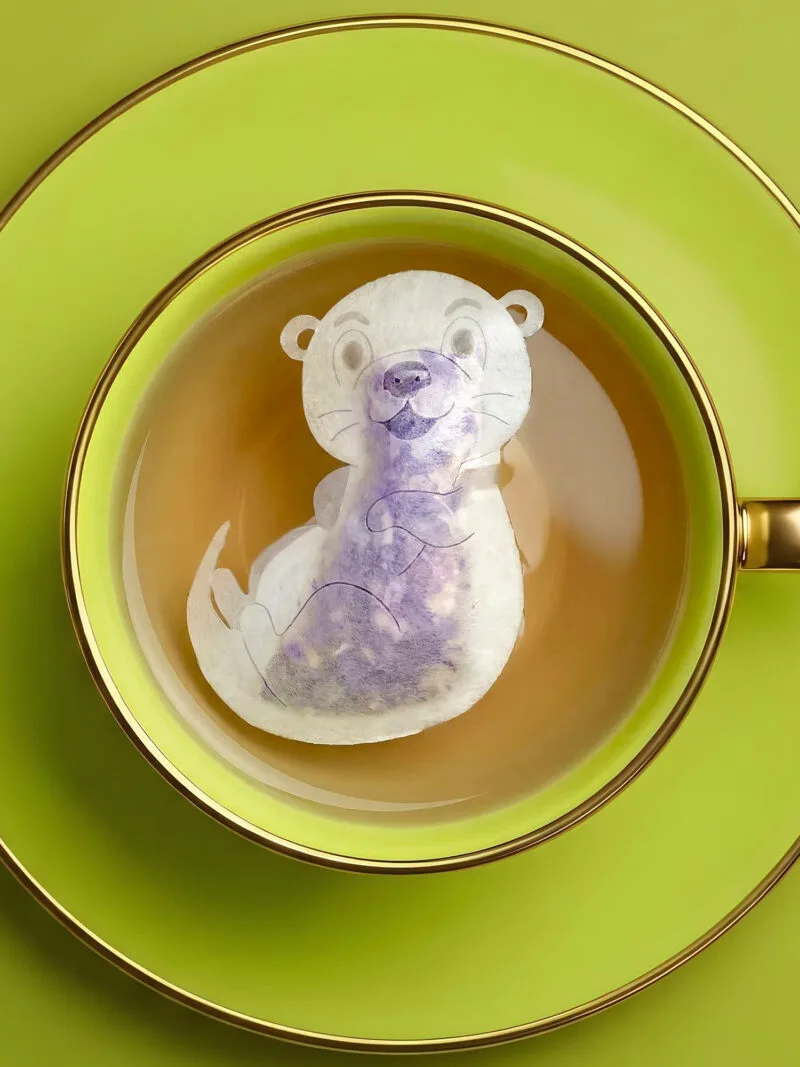 Otter Shaped Handmade Custom Tea Bag