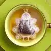 Peacock Diya Light Handmade Custom Tea Bag