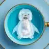 Penguin Shaped Handmade Custom Tea Bag