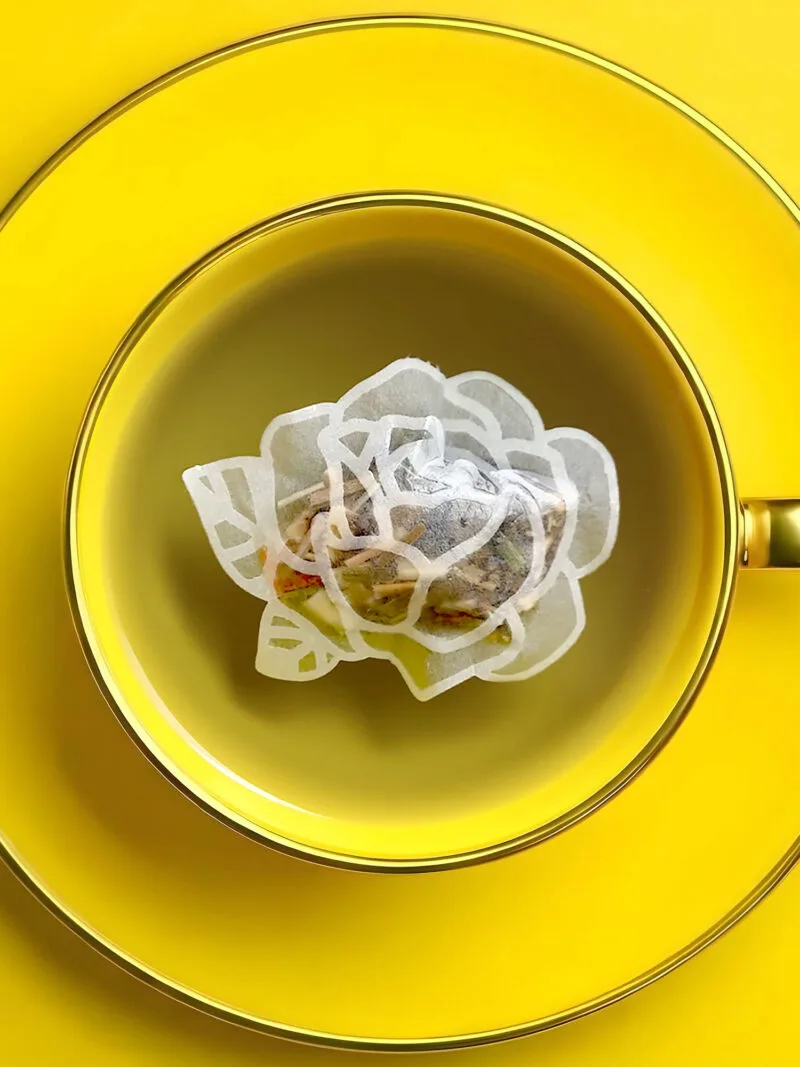 Rose Flower Shaped Handmade Custom Tea Bag