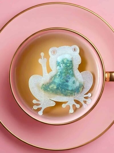 Fuck Off Frog Shaped Handmade Custom Tea Bag