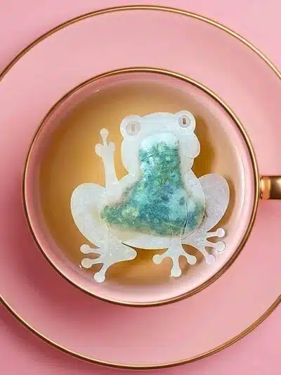Fuck Off Frog Shaped Handmade Custom Tea Bag