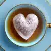 World Peace Message Handmade Custom Tea Bag