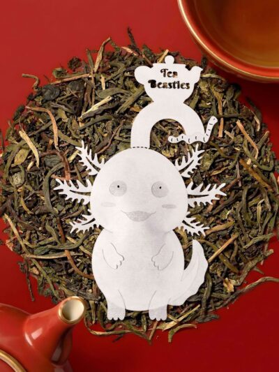 Axolotl Shaped Handmade Custom Tea Bag - Image 4